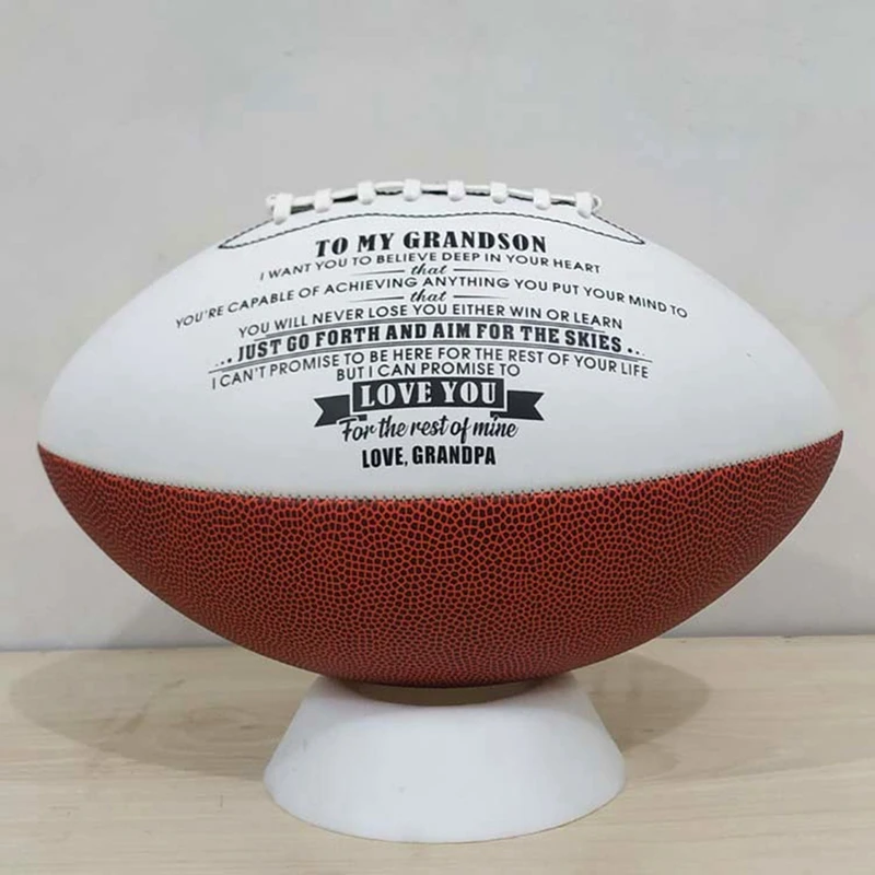

Rugby Ball American Football Sports Practice Training Ball Recreation Microfiber Leather Number 9 Training Rugby