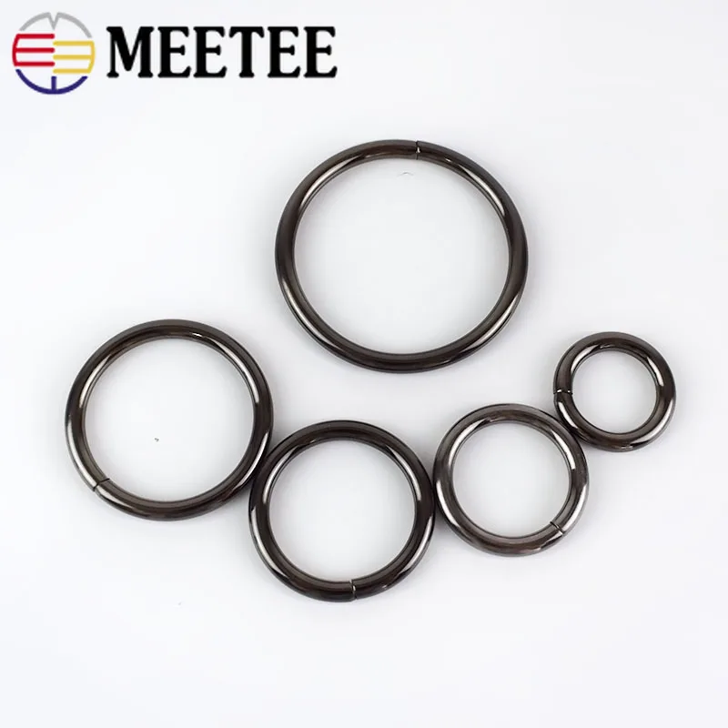 Meetee 6 мм X 200 шт. 13-50ммx20шт металлическая d-образная кольцевая пряжка с кольцевым соединением крюк Сделай Сам сумка ремень собачий ошейник запчасти аксессуар