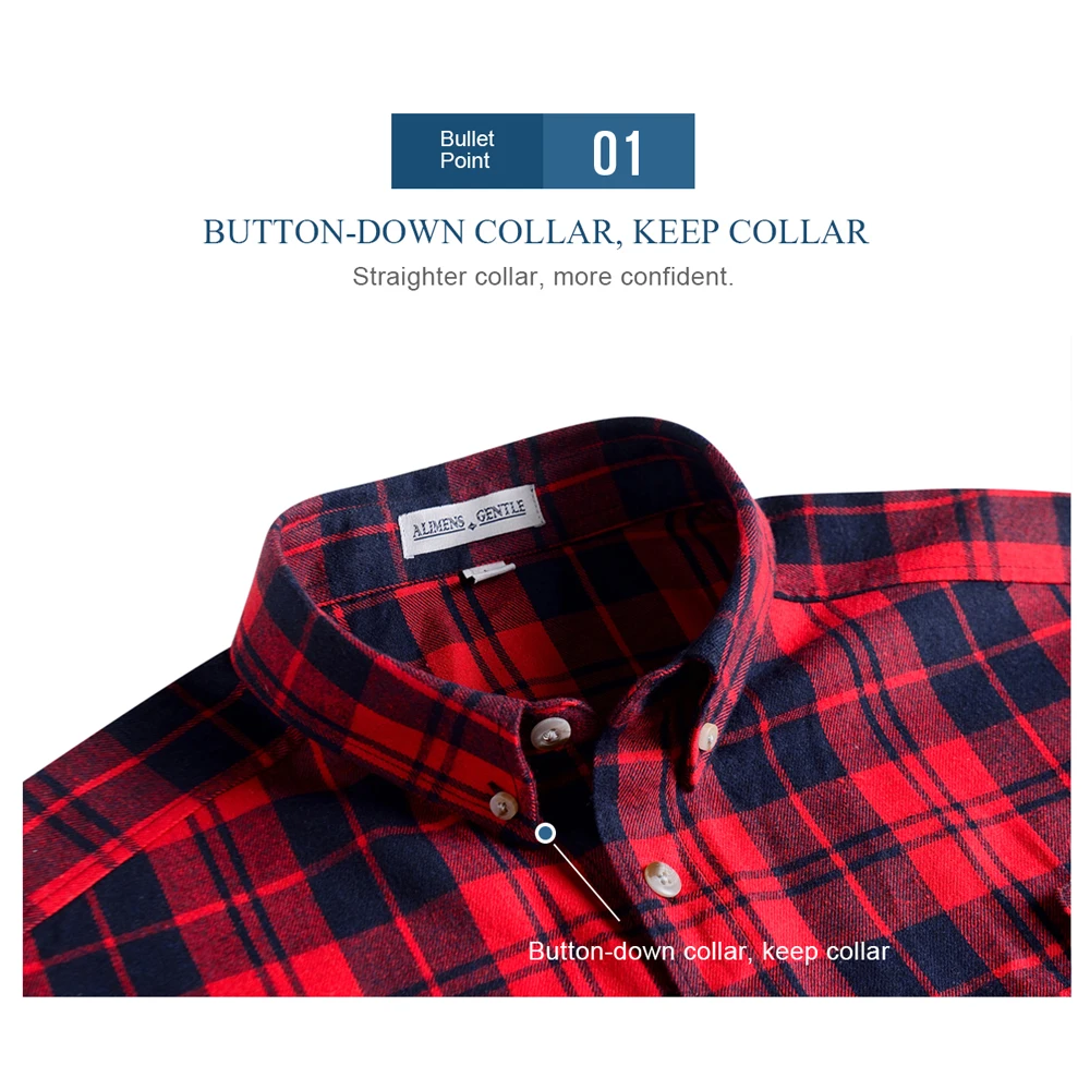 Рубашка Мужская Фланелевая в клетку 100% хлопок с длинным рукавом|Повседневные