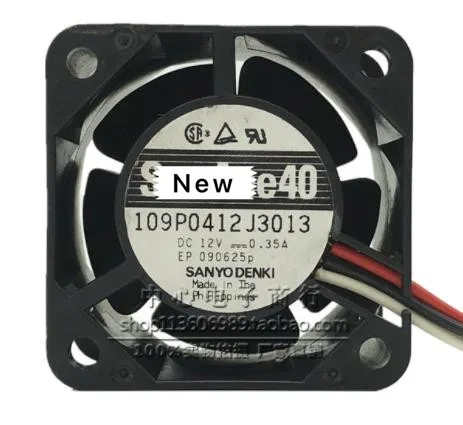 

For Sanyo 109P0412J3013 DC 12V 0.35A 3-Wire 40x40x28mm Server Cooling Fan