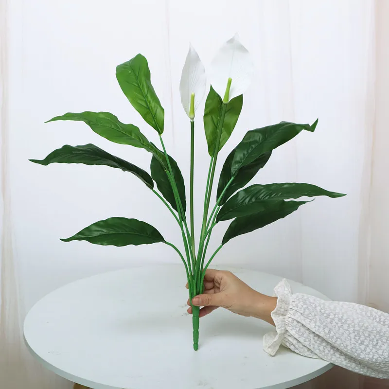 Искусственный цветок антуриума 60 см имитация банских ветвей поддельные