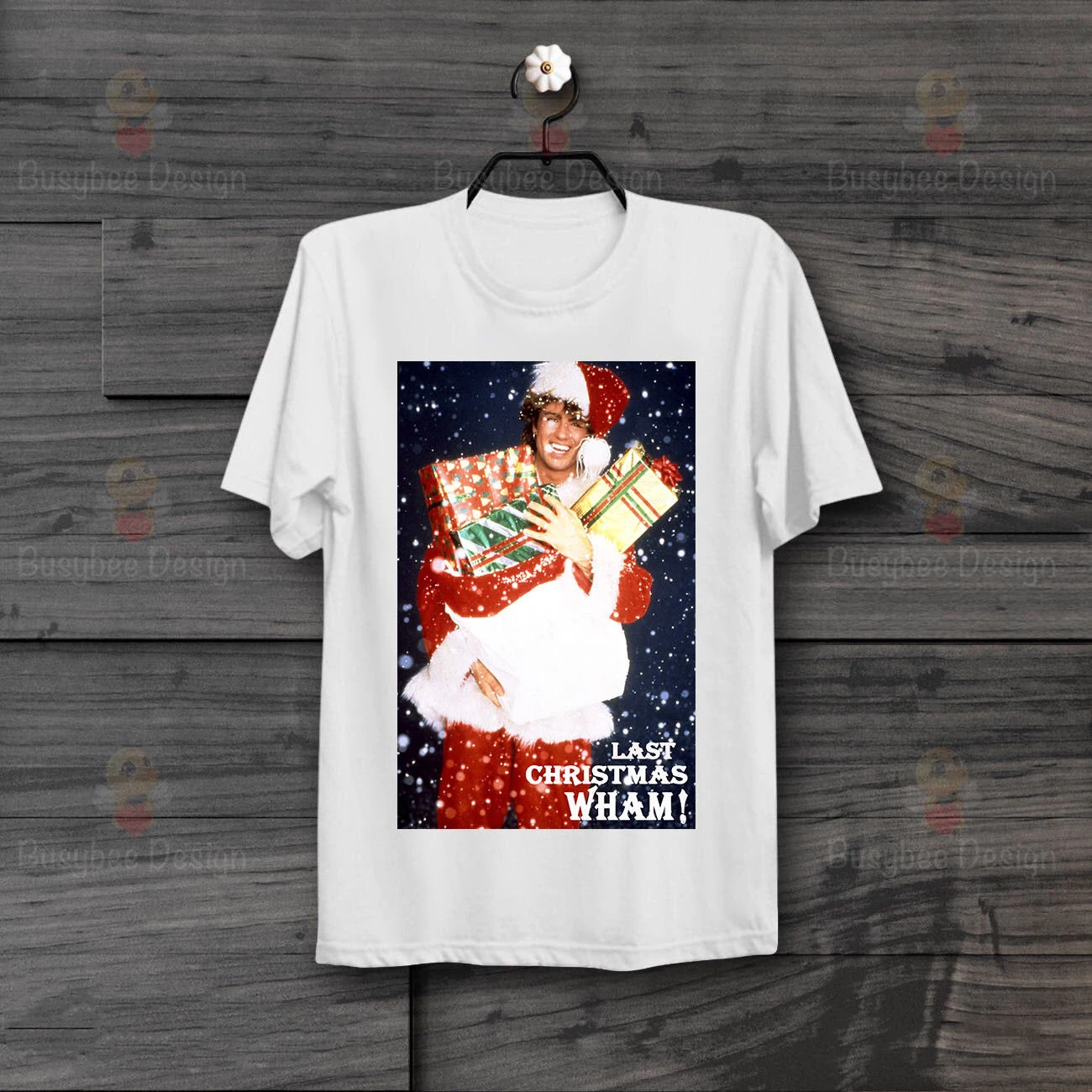 Последняя Рождественская футболка унисекс с надписью Wham Джордж Майкл|Мужские