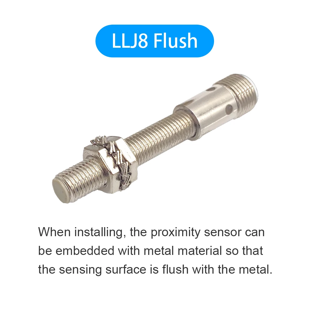 Cloweit IP65 M8 Inductance Proximity Sensor NPN PNP DC10-30V 4pin M12 Connector Cylindrical Metal Approach Switch LJ8A3 Serie |