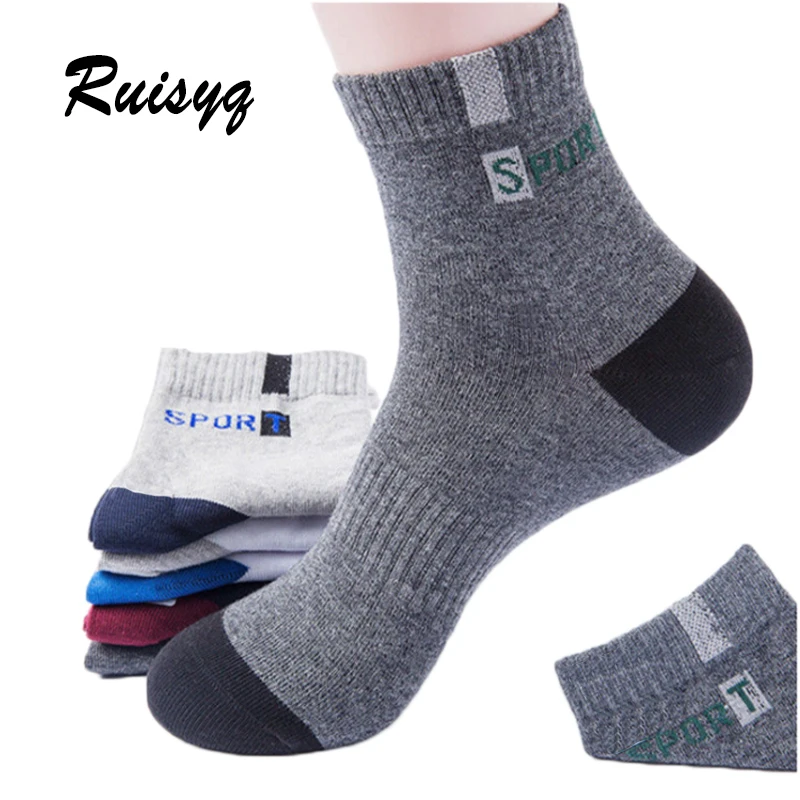 

10 pairs Men's socks Spring Autumn Men's Long Tube Cotton Socks Men Sweat-absorbent Casual Deodorant Sports Socks