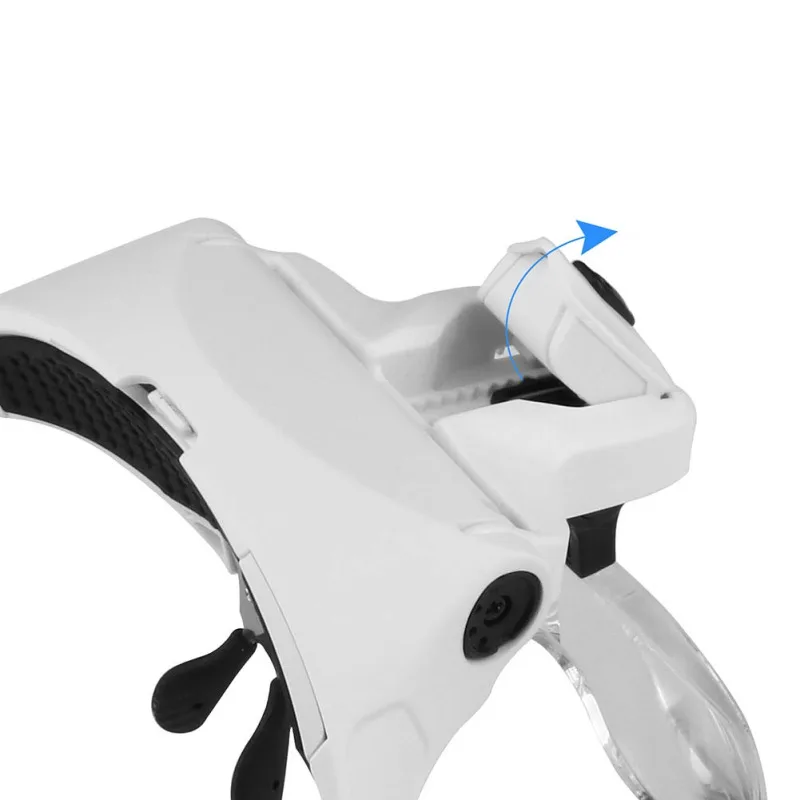 

Professional Adjustable 5 Lens Loupe LED Light Headband Magnifier Glass Magnifying Glasses With Lamp 1.0X 1.5X 2.0X 2.5X 3. Pro