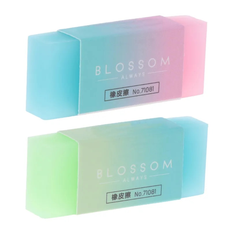 

Candy gradient eraser Soft Durable Flexible Cube Cute Colored Pencil Rubber Erasers For School Kids Jelly colored pencil erasers