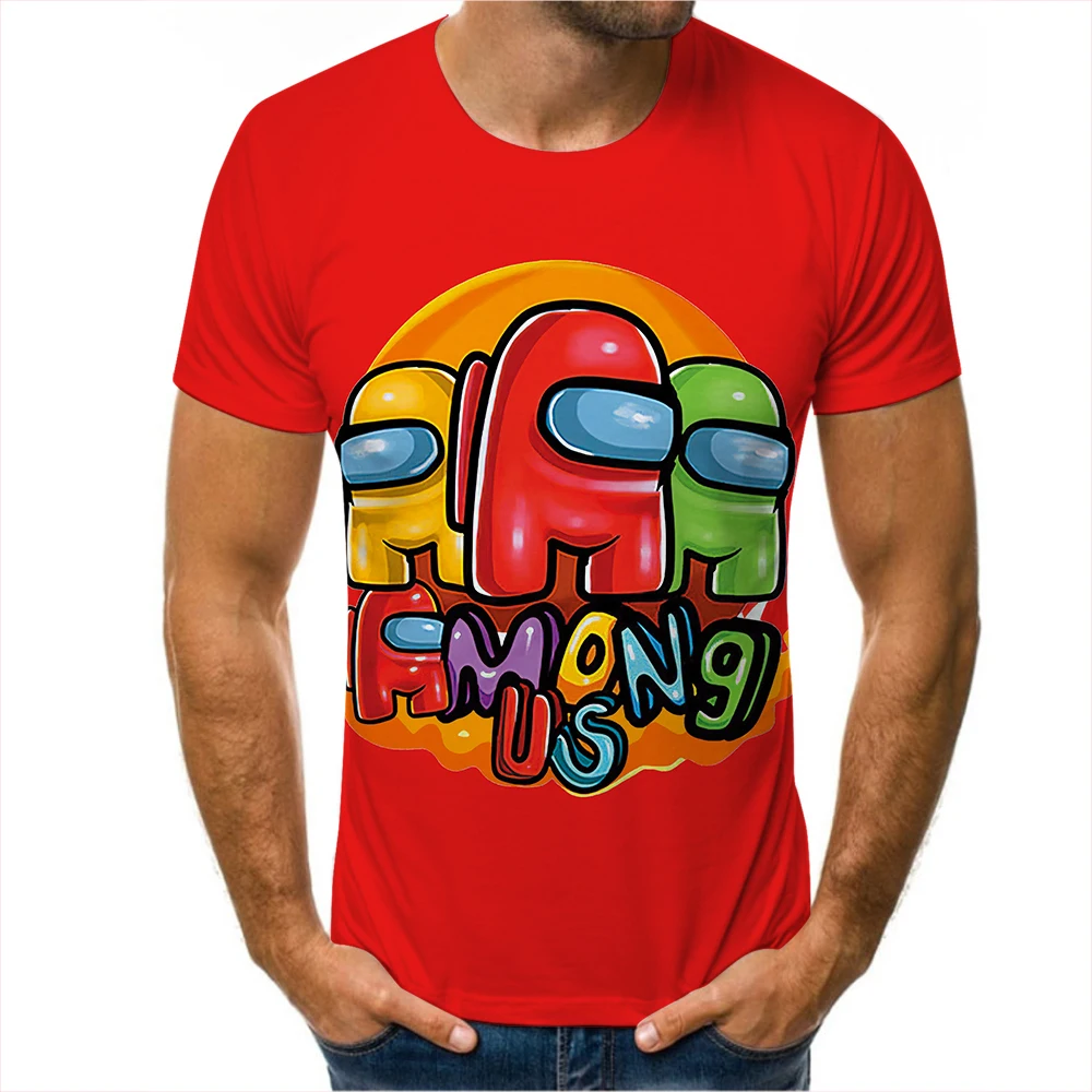 

Men T-shirt 3d Cartoons Game T-shirt Boys And Girls Short-sleeved Cool T-shirt Fashion Casual Summer Boys And Girls Streetwear