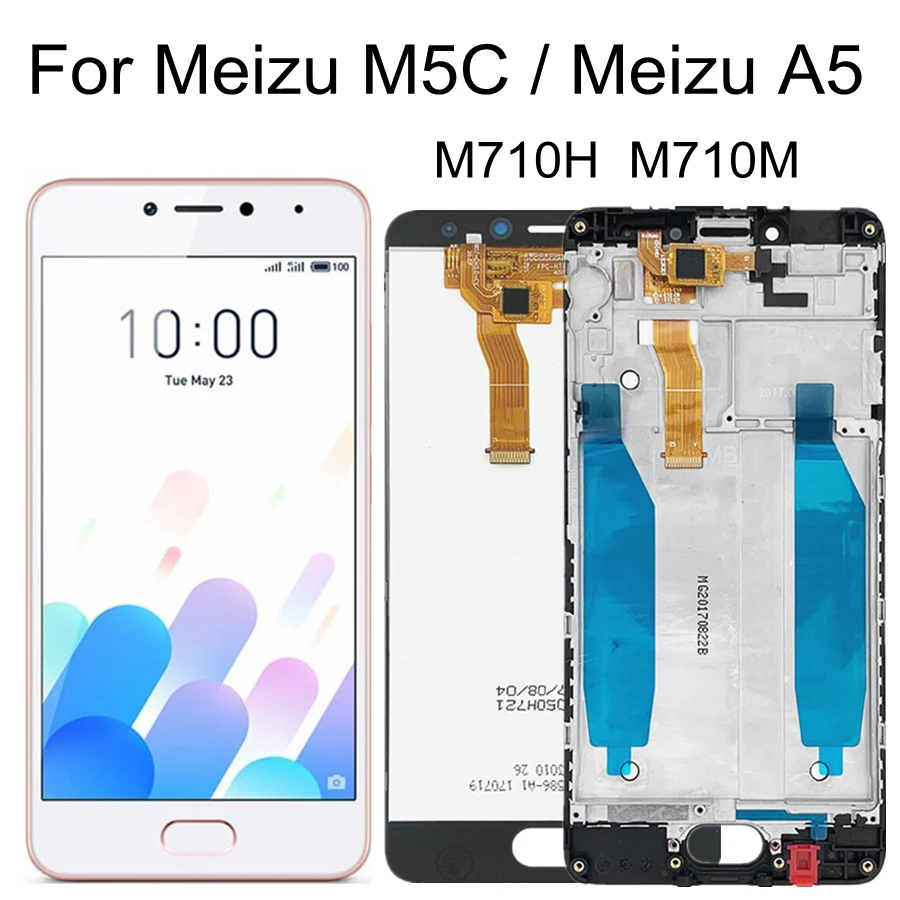 5 0 &quotЖК-дисплей для Meizu M5C A5 M710H M710Q ЖК-дисплей Дисплей кодирующий преобразователь