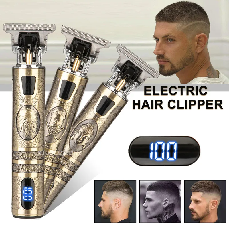 LCD Display Professional Men Hair Cutting Electric Hair Clipper Rechargeable Shaver Beard Trimmer Machine Beard Barber Hair Cut