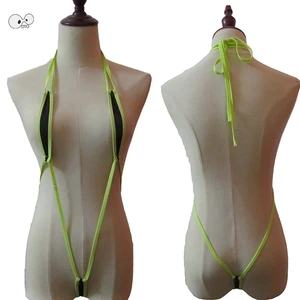 Женское пикантное экстремальное микро-бикини 2020 г, пляжный купальный костюм со стрингами, купальник-стринги для загара, купальник с пуш-ап, бандажный купальник, бикини