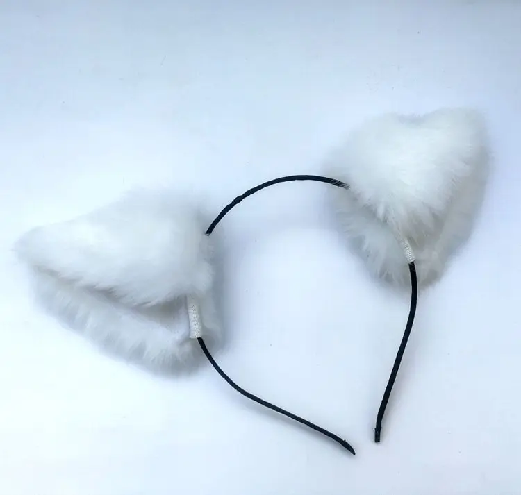 

Kawaii Halloween Cosplay Masquerade Plush Cat Ears Lolita Anime Party Costume Headband Hair Accessories