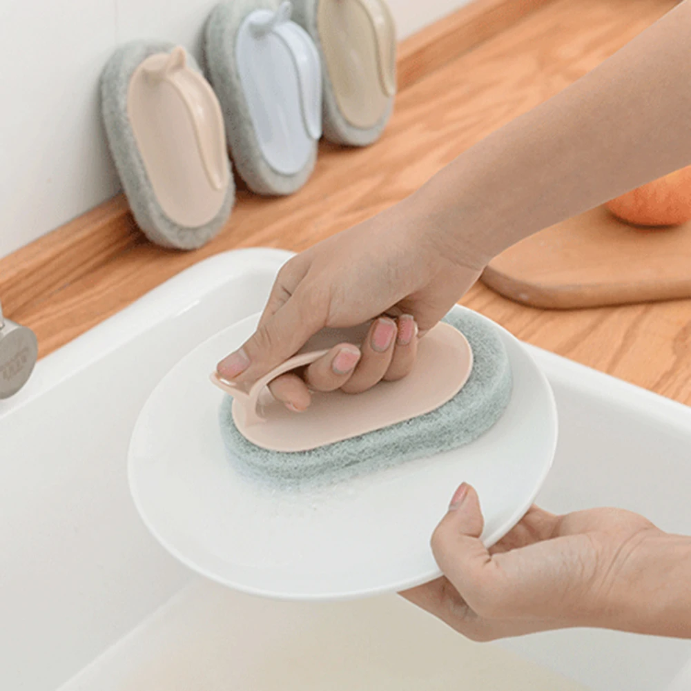 Ручка для чистки кухонного унитаза губка горшок миска стеклоочиститель