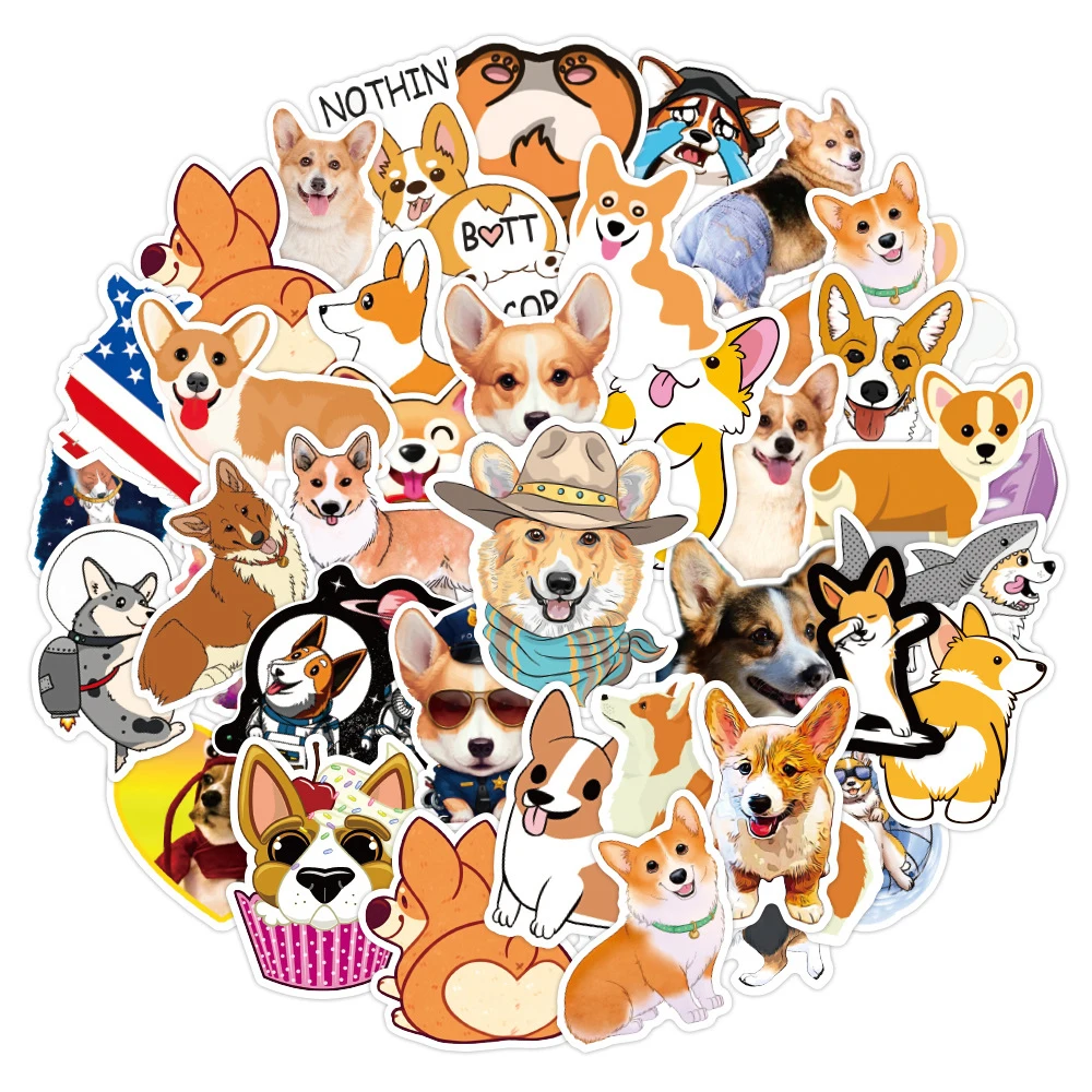 

50pcs Cute Koji Dog Scrapbook Stickers for Notebook libretas Laptop Bike Motorcycle Computer Helmet Car Waterproof Sticker