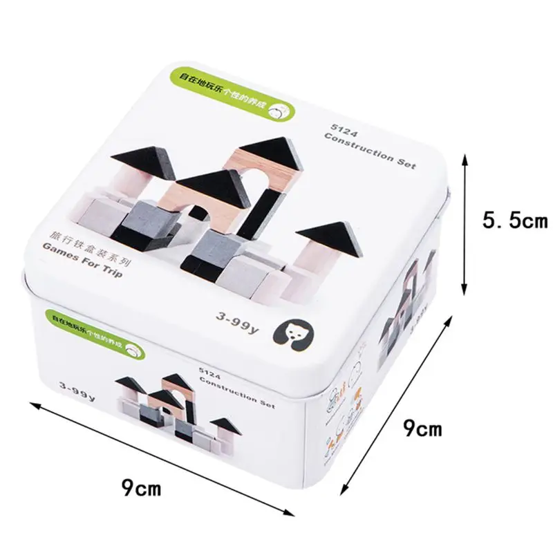 

Wooden Early Learning Education Intelligence Building Block Toys Children Portable Travel Cognitive Interactive Game Toy