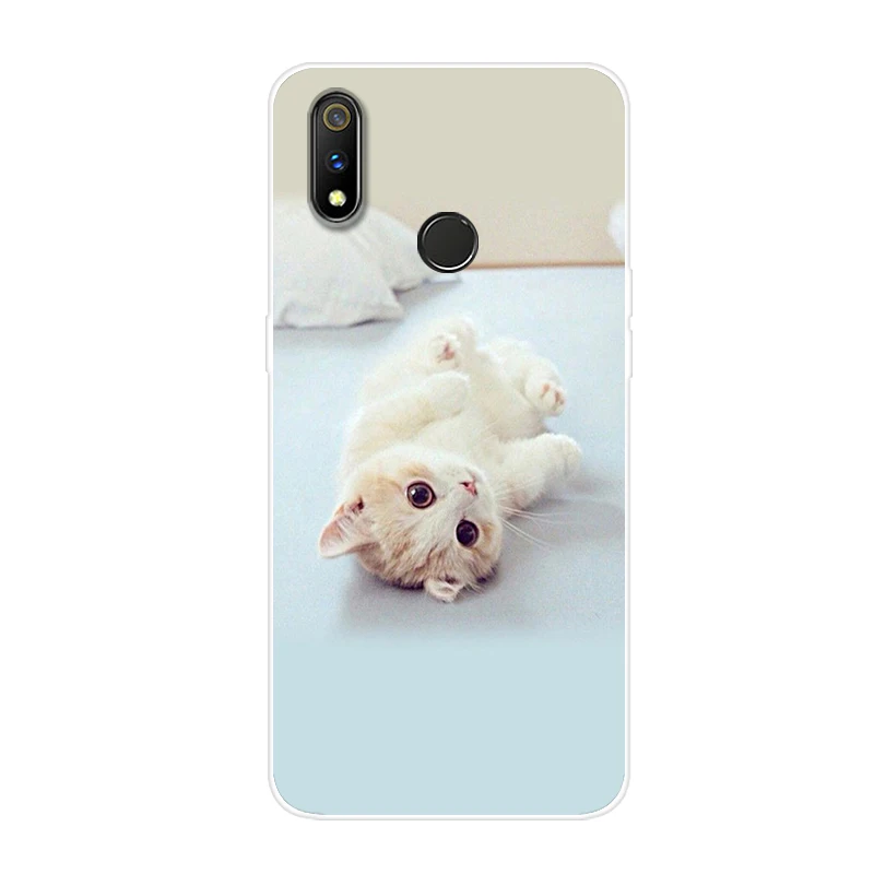 35 Мягкий чехол из ТПУ для OPPO Realme 3 Pro, Прозрачный бампер с мультяшным рисунком, задняя крышка для телефона OPPO Realme3 3Pro Realme3Pro, силиконовый чехол s - Цвет: 35