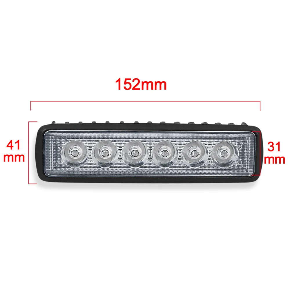 1 шт. 18 Вт DRL светодиодный рабочий светильник 4WD 12 В для внедорожных грузовиков
