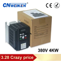 ac 380v 4kw three phase inverter vfd inverter frequency convert variable frequency drive spindle speed control