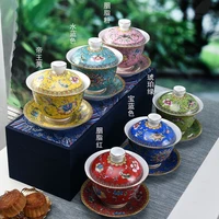 ceramic teapot kettle gaiwan handmade teacup porcelain chinese traditional kung fu tea sets