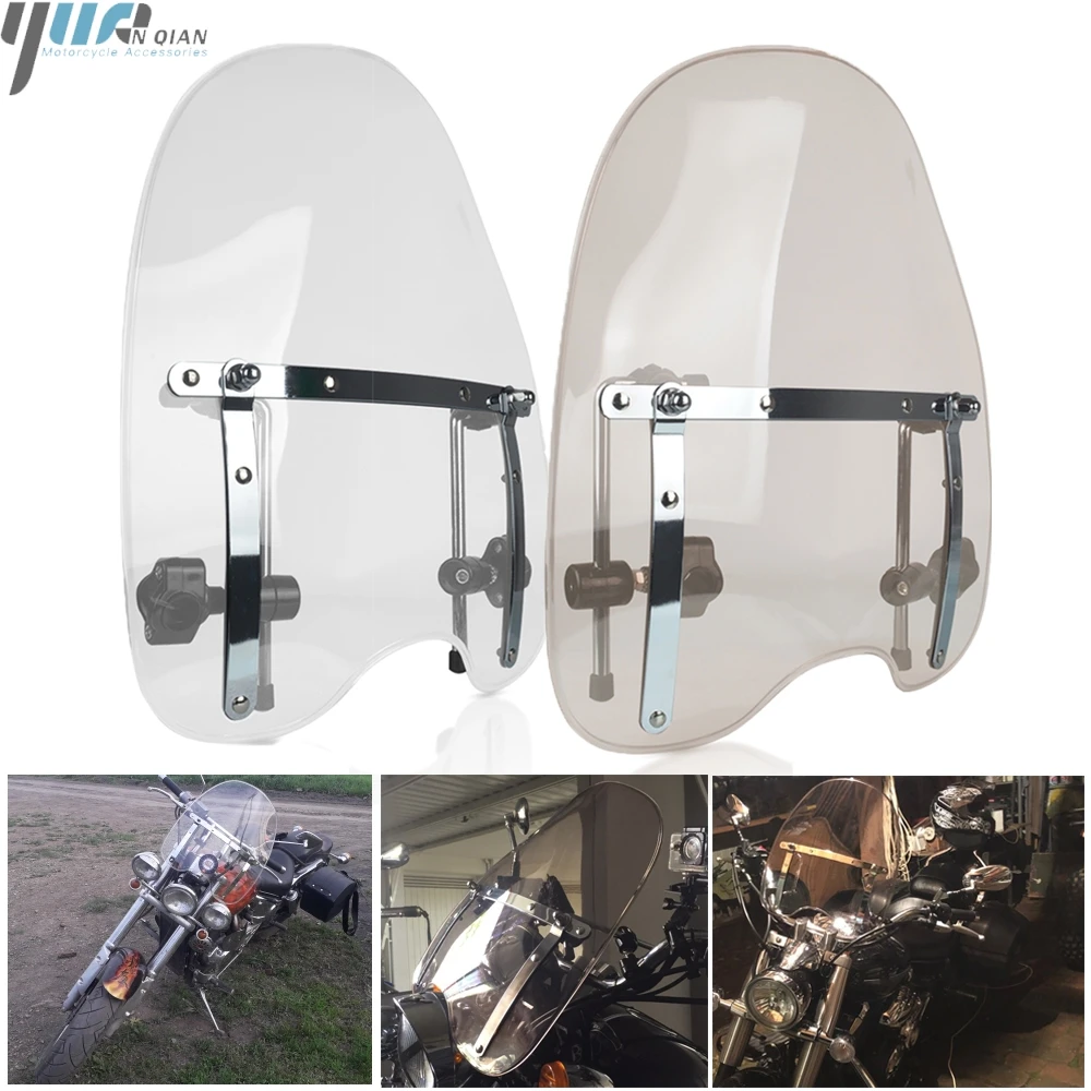 Лобовое стекло для мотоцикла Honda Nighthawk Rebel Magna CB 250 700 750 CB250 CB750 Yamaha V Max 1200 Star 650