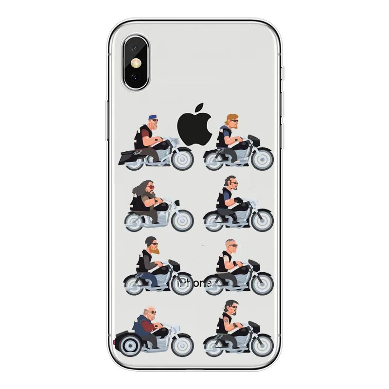 Американский ТВ Сыны Анархии мягкий ТПУ чехол для телефона iPhone 11Pro MAX 5 SE 6 6Plus 7 8 Plus X