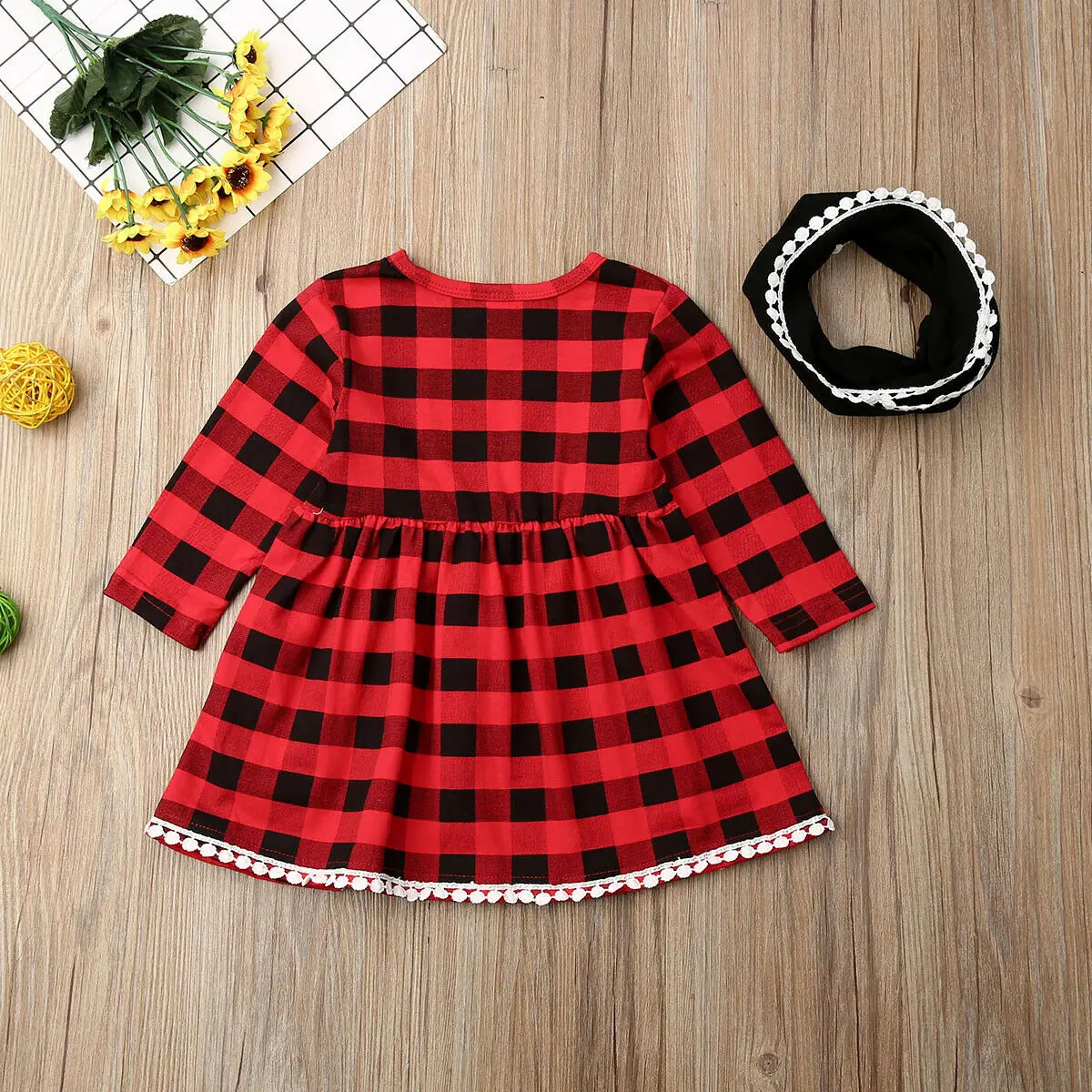 Рождественское красное платье для маленьких девочек от 6 месяцев до 4 лет