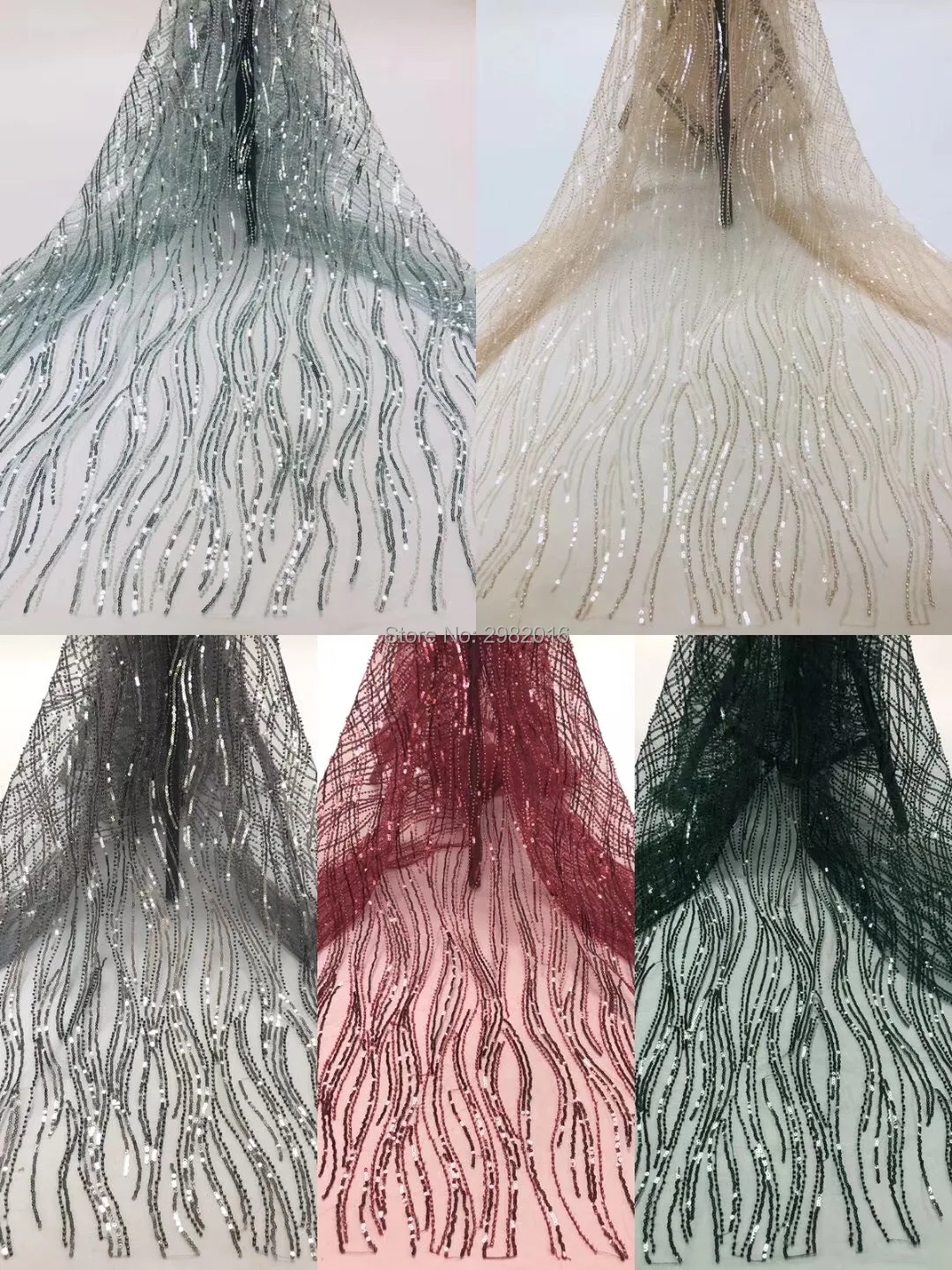 

new arrival hot selling 5 yards beaded lace fabric heavy hand made fashion african tulle lace fabric with beads