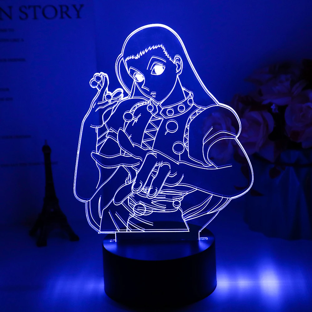 Акриловый светодиодный ночной Светильник аниме Hunter X Украшения в спальню