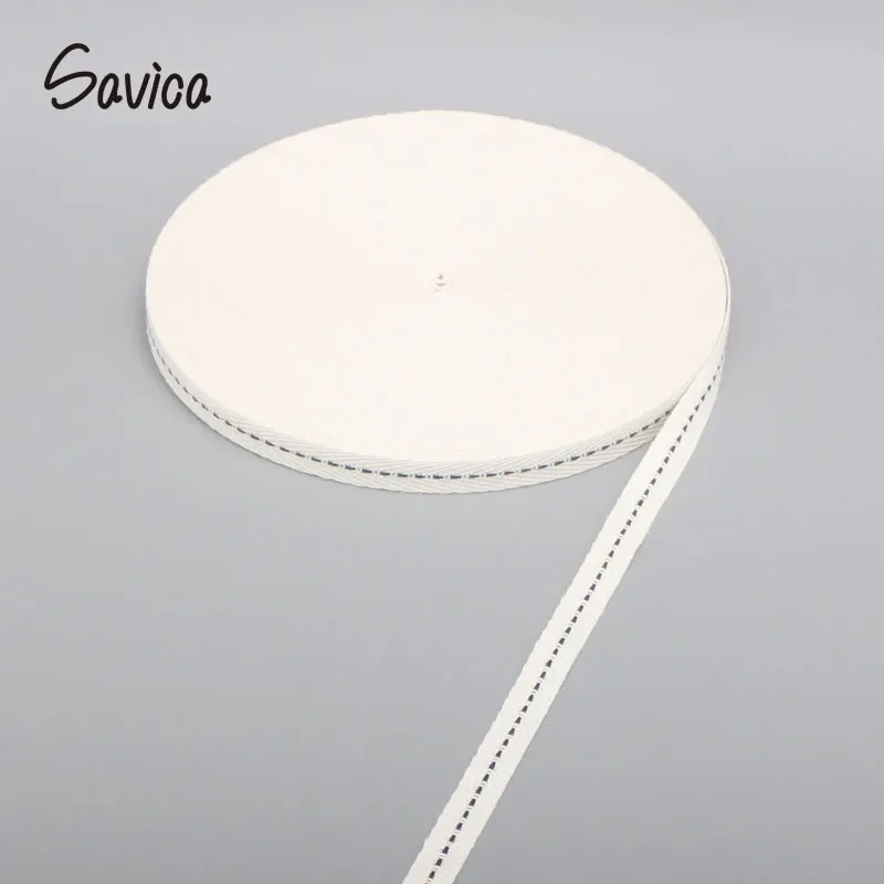Savica 3m/lot Natural Woven Cotton Herringbone Tape Webbing Ribbons Sewing Belt For Garment Home Decor DIY Accessories LX493 | Дом и сад
