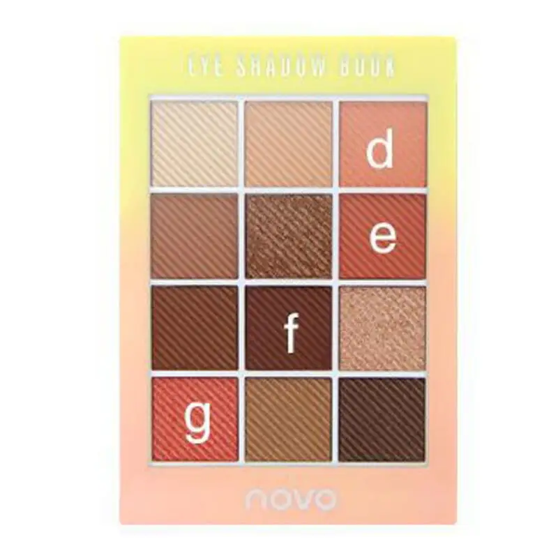 Палетка теней Beauty Glazed для макияжа матовые водостойкие пигментные тени век 12