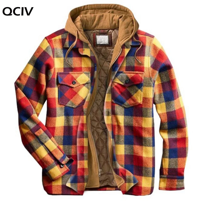 Новая Стильная осенне-зимняя Толстая хлопковая клетчатая Свободная куртка с