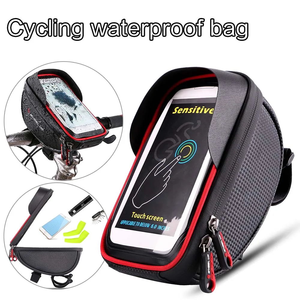 Водонепроницаемая передняя велосипедная сумка держатель для телефона