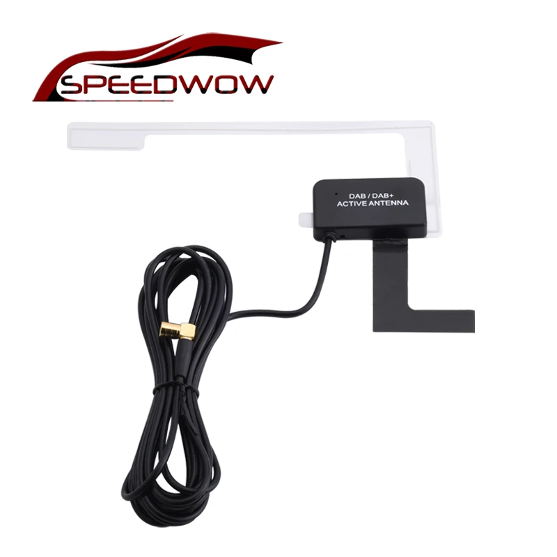 SPEEDWOW Автомобильная цифровая активная антенна для радио ТВ приемник коробка DAB SMA