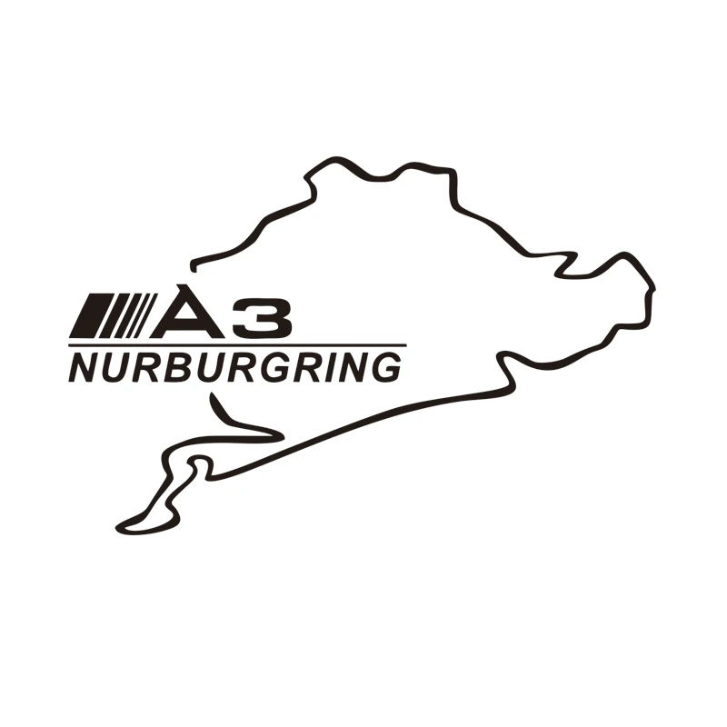 Автомобильные гоночные наклейки Nurburgring для Audi A3 8P 8V 8L Автомобильная крышка