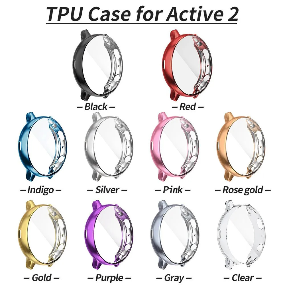 Защитный чехол для Samsung Galaxy Watch Active 2 мягкий силиконовый часов цветной защитный