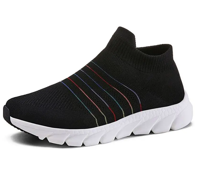 

BLWBYL Socks Lazy Mesh Fly Fabric Breathable Chaussure Femme Sport Platform Ladies Trainers Shoes For Women Zapatos Mujer