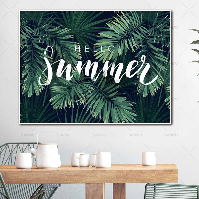 

Painting art Wall poster Canvas Painting Pictures Plant art painting abstract prints home decoration