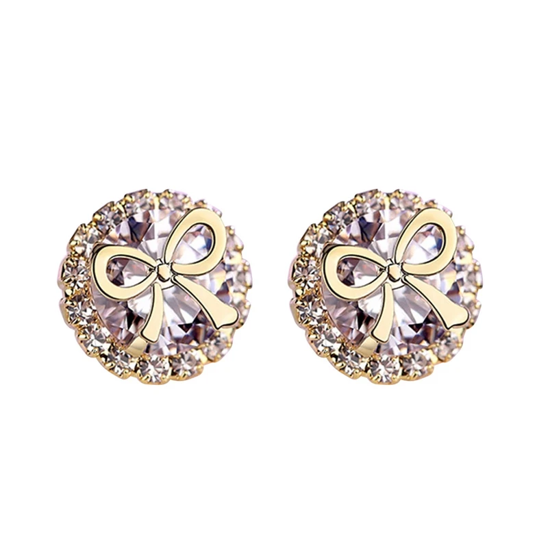 Корейские стильные модные шикарные компактные висячие серьги с кристаллами и