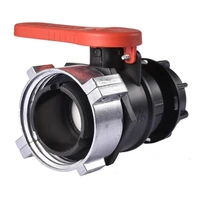 75mm 1000l water ibc tank container ball valve chemical barrel valve acid and alkali resistant dn50 ton barrel ball valve