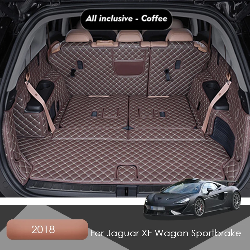 Кожаные коврики для багажника автомобиля Jaguar XF Wagon Sportbrake 2018 задний напольный
