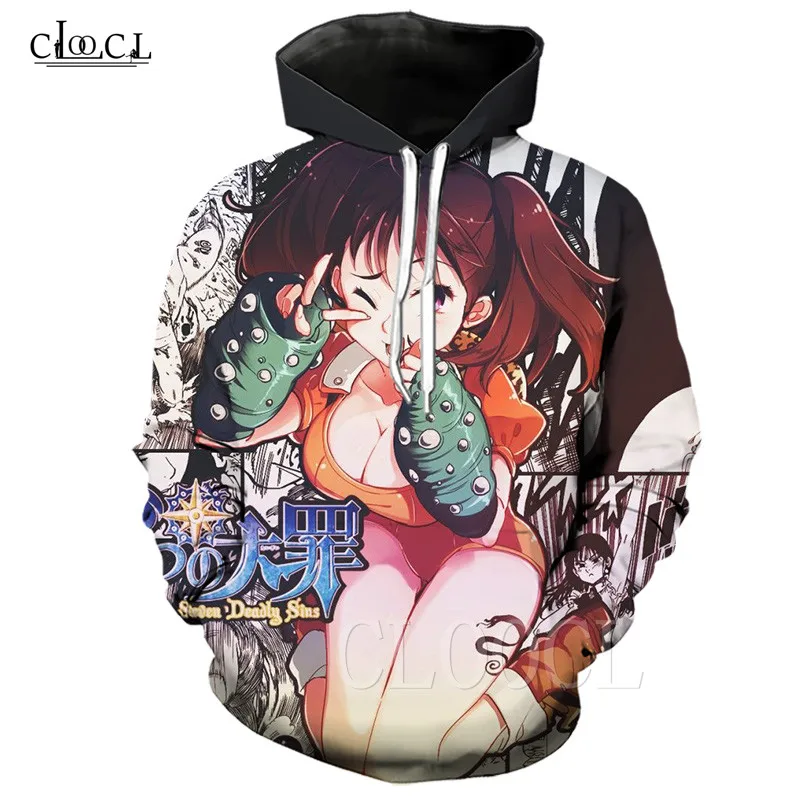 

Diane The Seven Deadly Sins 3D Hoodie Men/Women Sweatshirt 3D Print Nanatsu No Taizai Casual Anime Hoodie Harajuku Pullover Tops