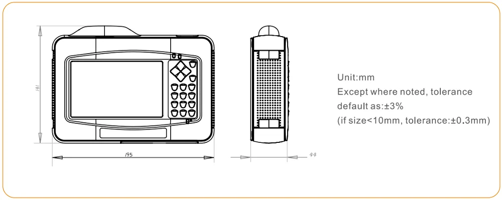 Миниатюрный оптический рефлектометр с временным доменом D26 26/24 дБ SM 1310/нм
