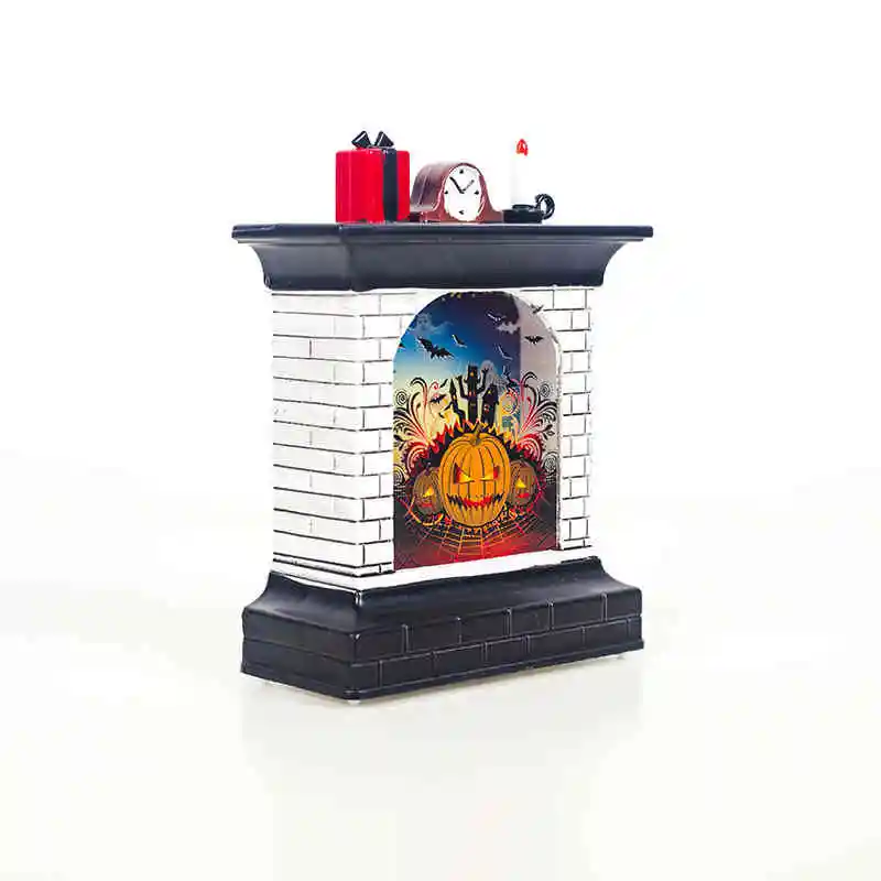 Хэллоуин украшения ночные светильники креативный камин фонарь светодиодный