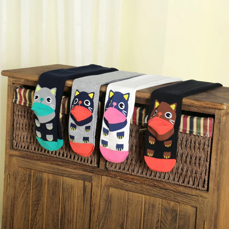 Girls Leggings Baby Girl Clothes Pencil Pants Cotton Kids Trousers Cute Cartoon Print Skinny Children Leggings For Girls