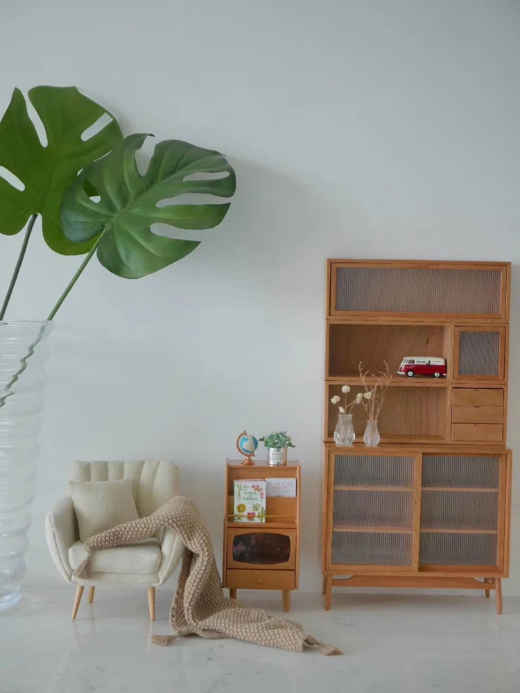 

1/6 bjd ob11 miniature dollhouse furniture Mini model Free combination cabinet 24021