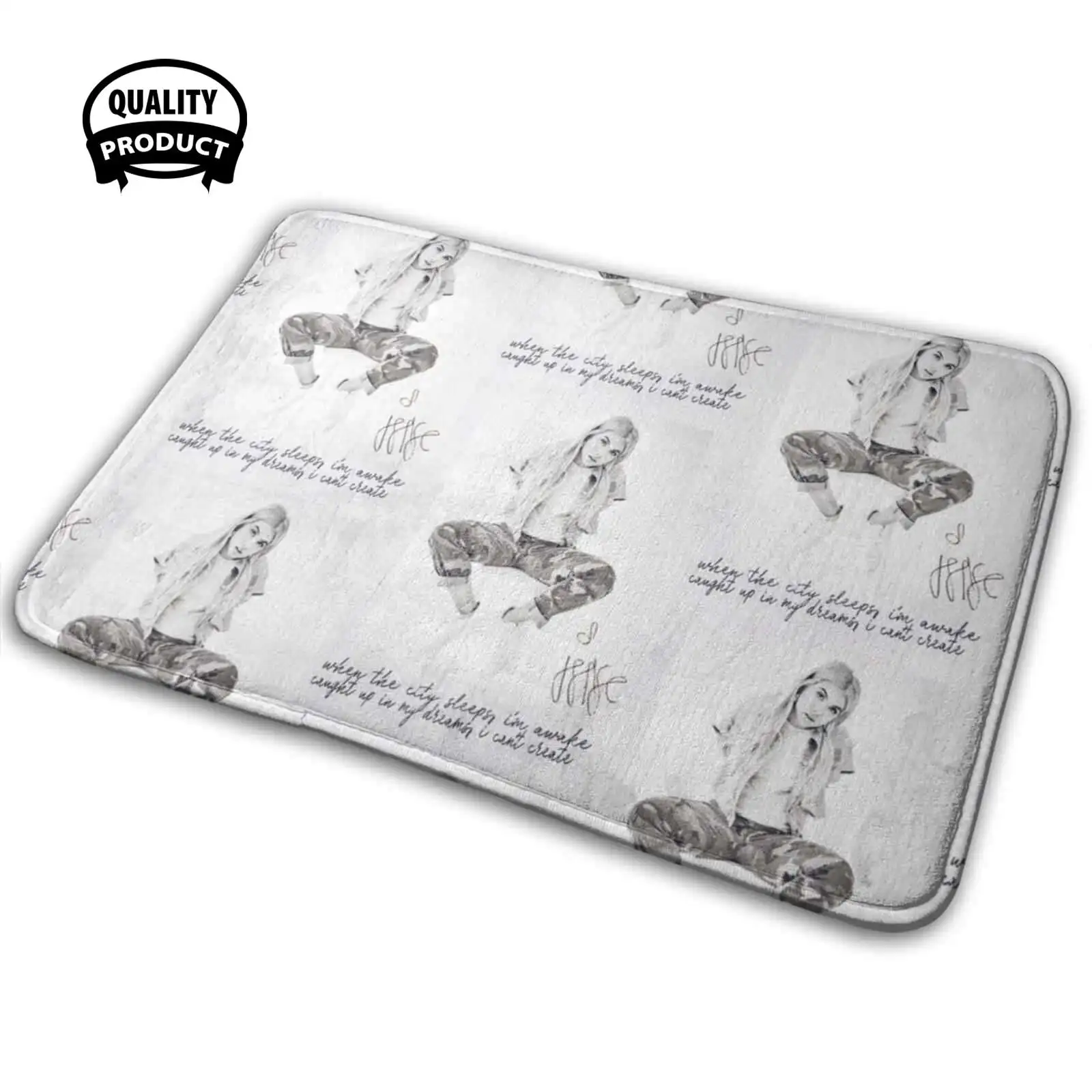 Полосатый Мягкий Нескользящий Коврик С полароидом 3D коврик подушка тексты песни