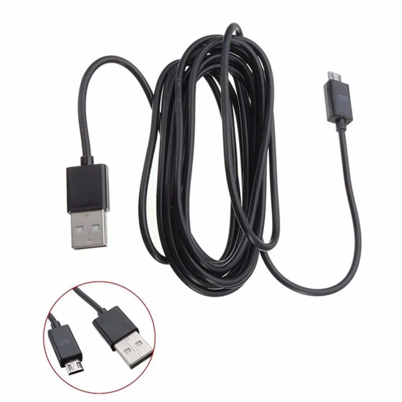 Зарядный кабель для контроллера PS4 3 м Micro USB Sony Playstation 4 Microsoft Xbox One геймпад Прямая