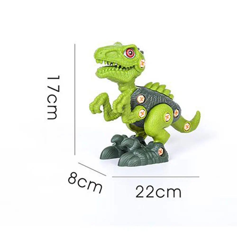 

Kids Drill Toy Kit DIY 3D Dinosaur Splicing Puzzle Toy Assembled Blocks Game Electric Screwdriver Animal Educational Toys