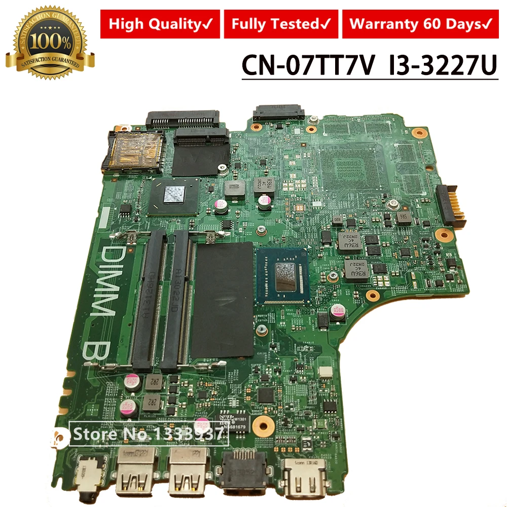 12204 1 5J8Y4 для Dell Inspiron 3421 5421 материнская плата портативного компьютера с SR0XF I3 3227U CN