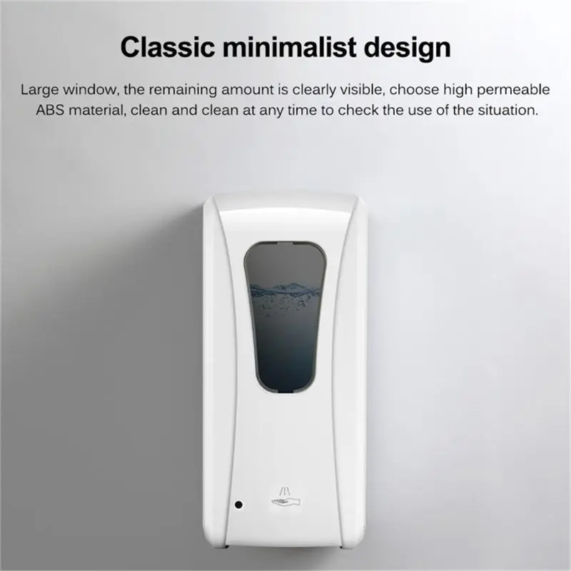 

1000ML non-contact automatic soap dispenser infrared motion sensor dishwashing liquid hands-free soap dispenser bathroom kitchen
