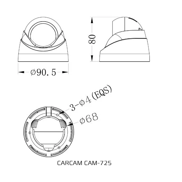 Камера видеонаблюдения CARCAM CAM 725|Камеры видеонаблюдения| |